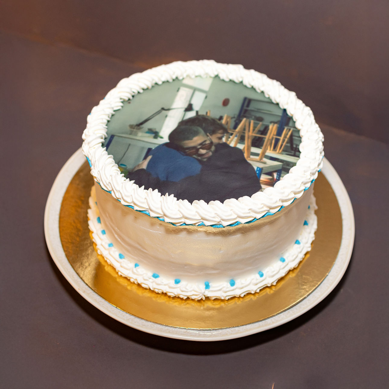 Custom cake with edible image